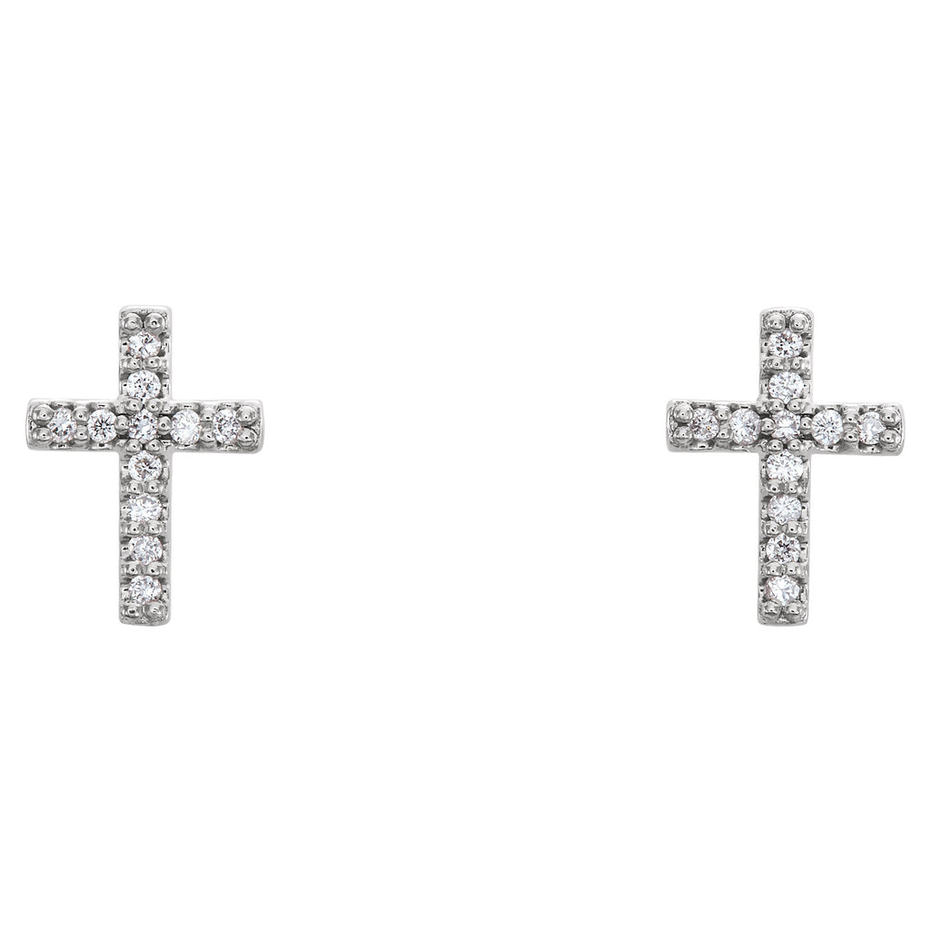 Petite Diamond Cross Earrings3.jpg
