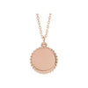 Engravable Round Beaded Gold Necklace