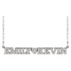 Block Letters Diamond Couples Nameplate 