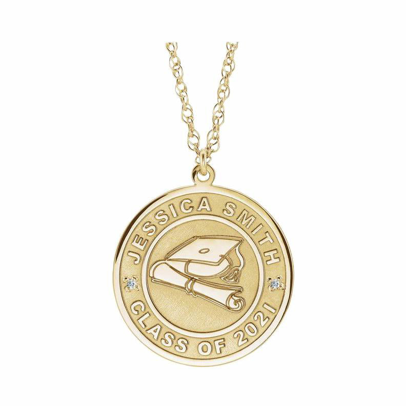 Personalized Graduation Diamond Necklace