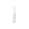 Engravable Vertical Bar Diamond Necklace