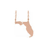 US State with a Pierced Heart Necklace