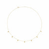 Heart 7-Station Gold Necklace