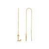 Single Initial Chain Earring