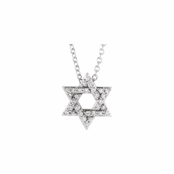 Petite Star of David Diamond Necklace