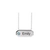 Engravable Birthstone Petite Bar Necklace