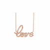 Love Script Gold Necklace