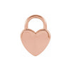 Engravable Heart Lock Necklace or Charm/Pendant