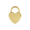 Engravable Heart Lock Necklace or Charm/Pendant