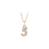 Number Diamond Necklace