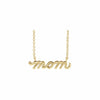 Petite Mom Script Necklace