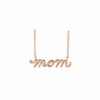 Petite Mom Script Necklace