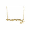 Petite Mommy Script Necklace