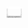 Family is Forever Engraved Bar Necklace