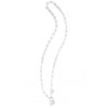 Sterling Silver Lock Paperclip Link Necklace