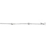 Sterling Silver Heart Station Anklet