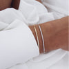 14K Gold Half Diamond Tennis Bracelet