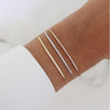 14K Gold Half Diamond Tennis Bracelet
