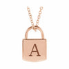 Engravable Lock Necklace