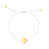 14K Gold Circle Adjustable Cord Bracelet