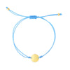 14K Gold Circle Adjustable Cord Bracelet