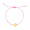 14K Gold Circle Adjustable Cord Bracelet