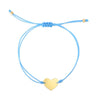 14K Gold Heart Adjustable Cord Bracelet