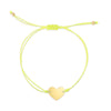 14K Gold Heart Adjustable Cord Bracelet