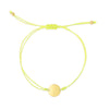 14K Gold Circle Adjustable Cord Bracelet