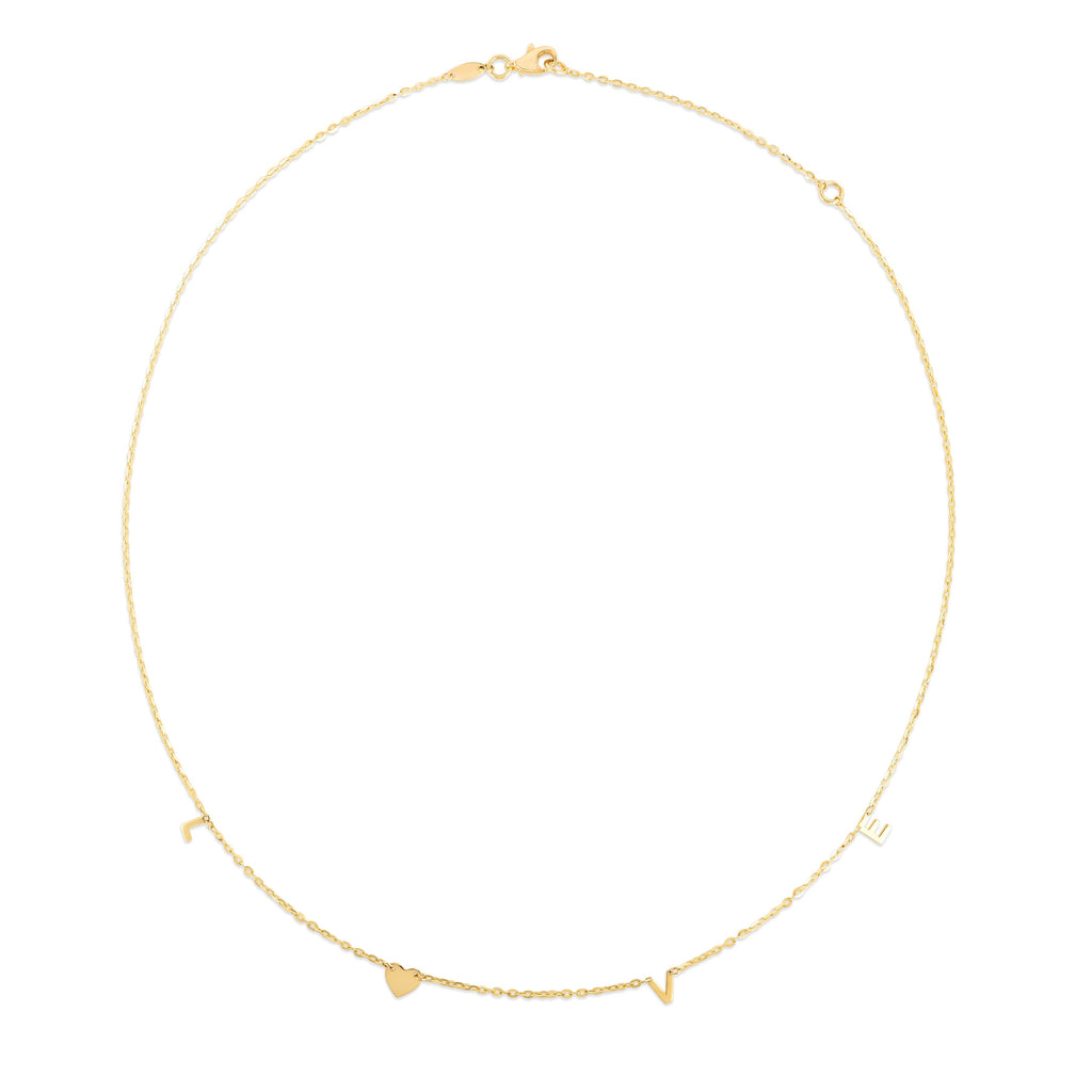 14K Gold Set LOVE Necklace