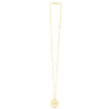 14K Gold Compass Medallion Necklace