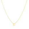 14K Gold Mini Initial Gold Necklace