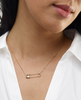 14K Gold Safety Pin Necklace