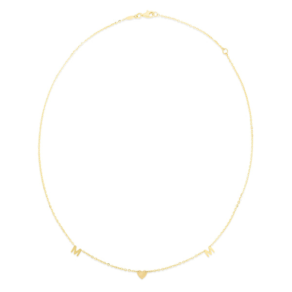 14K Gold Set MOM Necklace